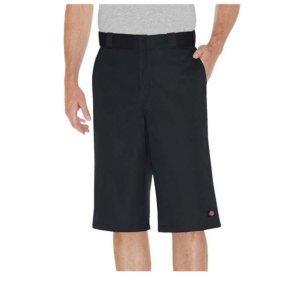 Dickies Shorts New Dickies Men Twill Loose Fit Multi Pockets Work Cargo Shorts Black 3
